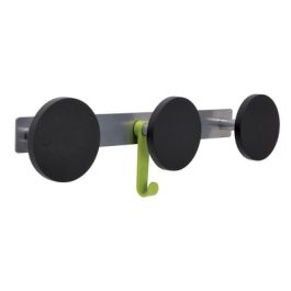 ALBA Patère "S3", 3 crochets, gris / noir