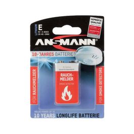ANSMANN Pile au lithium, durée de vie 10 ans, E-bloc (9V)