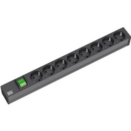 BACHMANN 19" Steckdosenleiste, 8-fach, mit Wippschalter