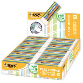 BIC Gomme en plastique Plast-Office, présentoir de table x20