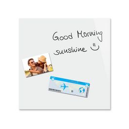 Be!Board Tableau magnétique en verre (L)450x(H)450 mm, blanc