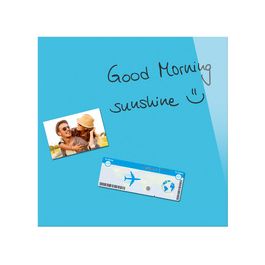 Be!Board Tableau magnétique en verre (L)450x(H)450 mm, bleu