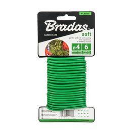 Bradas Fil de fer SOFT avec revêtement PVC, 5 mm x 4 m, vert