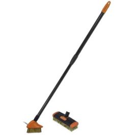 Bradas Kit de nettoyage à brosses métalliques, télescopique