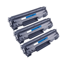 CF244A / 44A - Toner compatible HP - noir - pack de 3