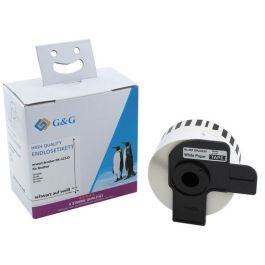 DK22225 - ruban cassette compatible Brother - blanc