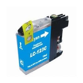 LC123C - cartouche compatible Brother - cyan