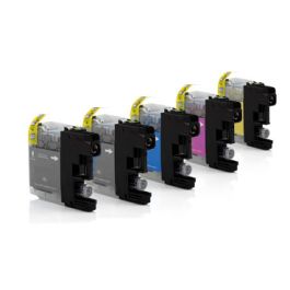 LC123 - Cartouches compatibles Brother - Multipack 5 cartouches (2xBK + C,M,Y)
