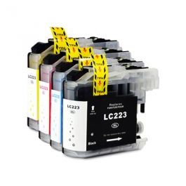 LC223 - Cartouches compatibles Brother - Multipack 4 couleurs (BK,C,M,Y)
