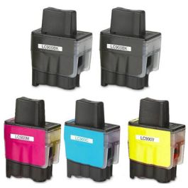 LC900 - Cartouches compatibles Brother - Multipack 5 cartouches (2xBK + C,M,Y)