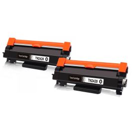 TN2420 - Toners compatibles Brother - Pack x2 - noir
