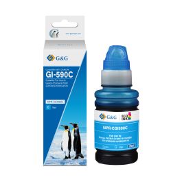 1604C001 / GI-590 C - bouteille d'encre compatible Canon - cyan