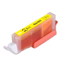 6121C001 / CLI-531 Y - cartouche compatible Canon - jaune