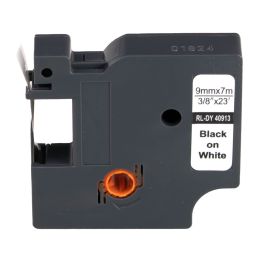 40913 / S0720680 - ruban cassette compatible Dymo - noir, blanc