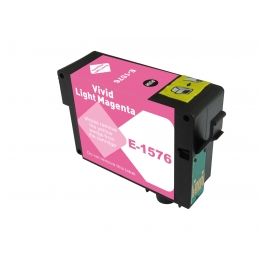 C13T15764010 / T1576 - cartouche compatible Epson - magenta photo
