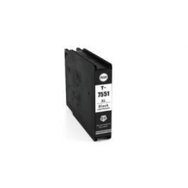 C13T755140 / T7551 - cartouche compatible Epson - noire