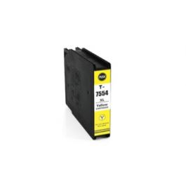 C13T755440 / T7554 - cartouche compatible Epson - jaune