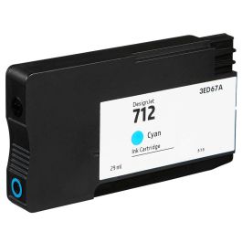 3ED67A / 712 - cartouche compatible HP - cyan