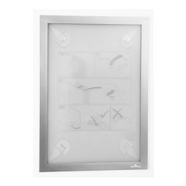 DURABLE Cadre magnétique DURAFRAME WALLPAPER, A4, argent