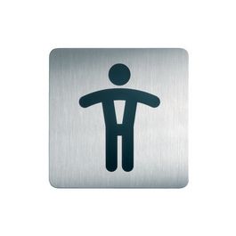DURABLE Pictogramme PICTO "WC Hommes", carré, en acier