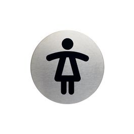 DURABLE Pictogramme "WC-Femmes", diamètre: 83 mm, argent