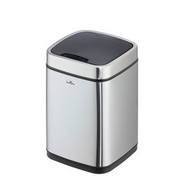 DURABLE Poubelle automatique "NO TOUCH", 6 litres, argent
