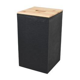 EDA Bac pour granulés de bois, 36 litres, noir