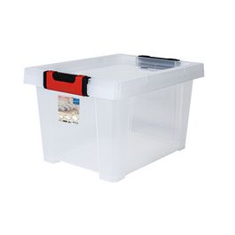 EDA Boîte de rangement CLiPSTOCK, 15 litres, PP, transparent