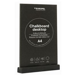 EUROPEL Ardoise de table, A4 portrait, noir