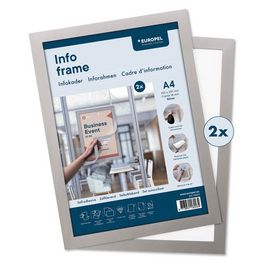 EUROPEL Cadre magnétique INFO FRAME, A4, argent