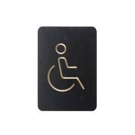 EUROPEL Pictogramme "WC handicapés", noir
