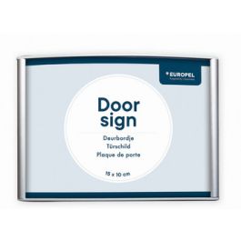 EUROPEL Plaque de porte, 150 x 150 mm, argent