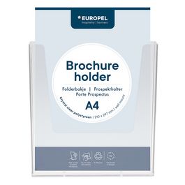 EUROPEL Porte-brochures mural, A5 portrait, transparent