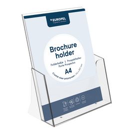 EUROPEL Porte-brochures, 1/3 A4 portrait, transparent