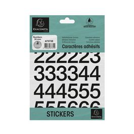 EXACOMPTA Chiffres auto-adhésifs 0-9, 30 mm, noir