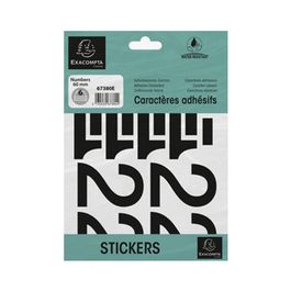 EXACOMPTA Chiffres auto-ashésifs 0-9, 60 mm, noir