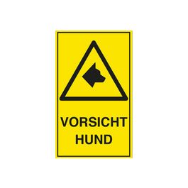 EXACOMPTA Hinweisschild "Vorsicht Hund", gelb/schwarz