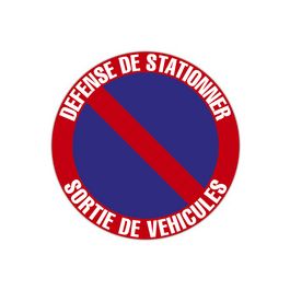 EXACOMPTA Panneau de signalisation "Défense de stationner"
