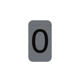 EXACOMPTA Plaque de signalisation chiffres "0", 25 x 44 mm