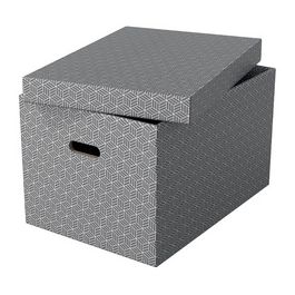 Esselte Boîte de rangement Home L, set de 3, gris