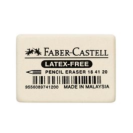 FABER-CASTELL Gomme en caoutchouc 7041-20, blanc
