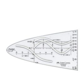 FABER-CASTELL Parabole, transparent, plastique