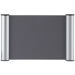 FRANKEN Plaque de porte clip, 180 x 60 mm - 1/2 A6, argent