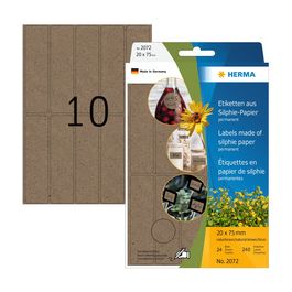 HERMA Étiquette polyvalente silphie, 52x82 mm, brun naturel