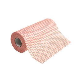 HYGOCLEAN Torchon & chiffon de nettoyage, sur rouleau, rouge