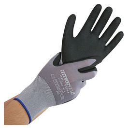 HYGOSTAR Gant de travail Ergo Flex, XL, gris/noir x12