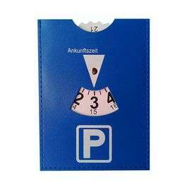 IWH Disque de stationnement, en similicuir, bleu