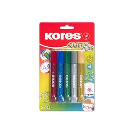 Kores Colle liquide "Glitter Glue", couleurs assorties