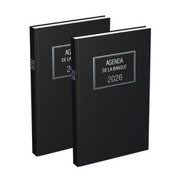 LECAS Agenda de La Banque Large 2026, 180 x 290 mm,2 volumes