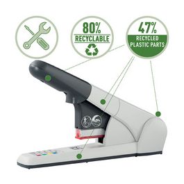 LEITZ Agrafeuse gros travaux, capacité: 80 feuilles, argent